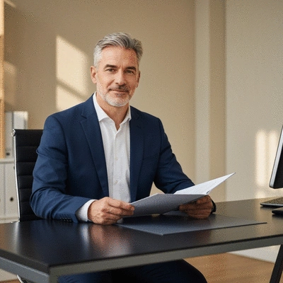 Professional therapist leading a support group session, diverse group listening attentively